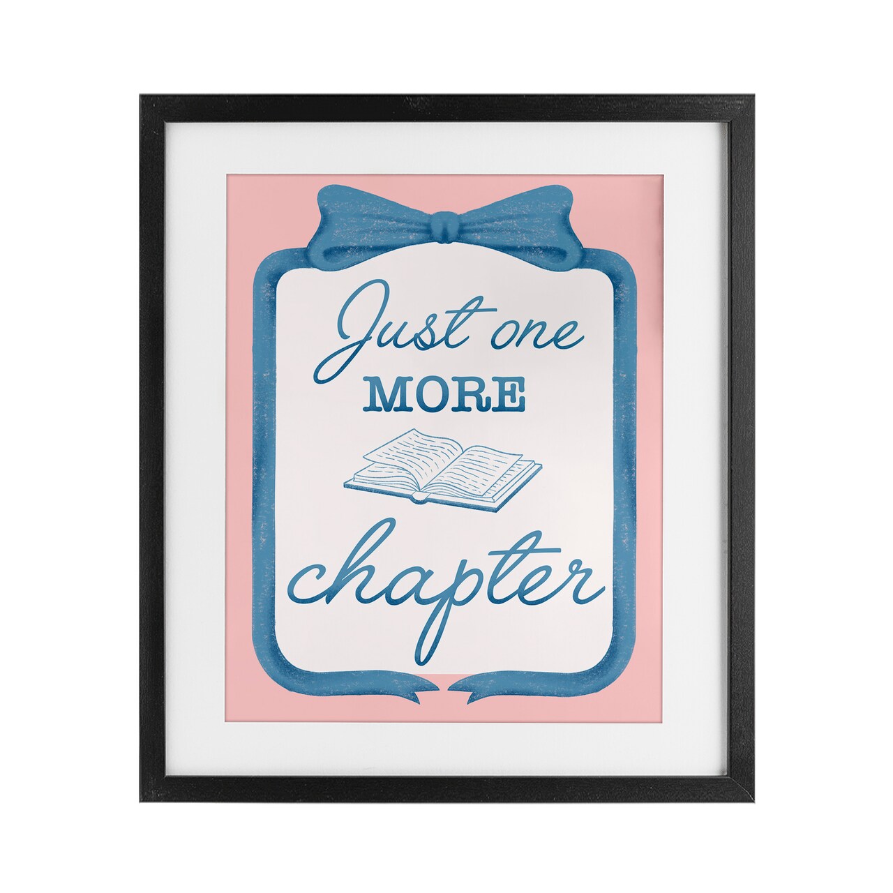 Stupell Industries Chic Just One More Chapter Framed Print Under Glass, design by Marcus Prime